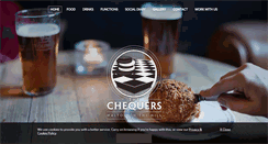 Desktop Screenshot of chequerspub.co.uk